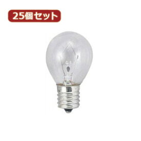 【×2個セット】YAZAWA 【25個セット】 クリプトンミニランプ25W形クリア KS351722CX25【取り寄せ品キャンセル返品不可、割引不可】