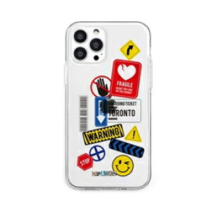 dparks �\�t�g�N���A�P�[�X for iPhone 13 Pro TAG STICKER Warning DS21176i13P�y�����s�A���񂹕i�L�����Z���ԕi�s�A�ˑR�I�����i����z