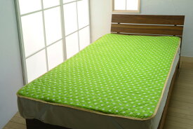 【直送品・大感謝価格】綿フラノ防水敷きパッド シングル 100×200cm ピンク系/グリーン系 182709/182710