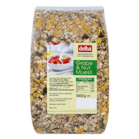 【直送品】delba(デルバ) グレープ＆ナッツミューズリー 1kg×10個セット【お寄せ品、返品キャンセル不可、割引不可品】