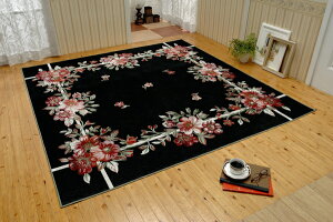 �y�����i�E�労�Ӊ��i �z�x���M�[�����P�b�g�D���̃J�[�y�b�g �t�����[�{�[�_�[ 1034 �����` 190×190cm �u���[�n/�`���R�[���O���[�n