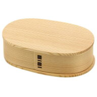 【直送品 北海道沖縄離島不可】大館曲げわっぱ 小判弁当(大)【仕切り別売り】【返品キャンセル不可】