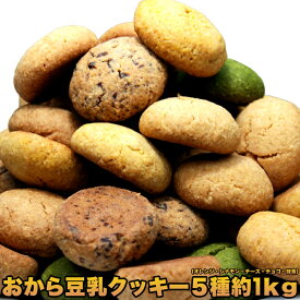 【大感謝価格 】ほろっと柔らか☆ヘルシー＆DIET応援☆豆乳ソフトクッキー1kg 同梱不可