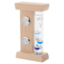 ガラスフロート温度計 ウェザーステーション 333-800【楽天倉庫直送品】【ヘルシ価格】 ガリレオ温度計 インテリアアイテム 置物 温度計 湿度計