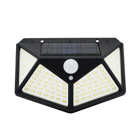ソーラー人感センサーライト 100LED IB-175【楽天倉庫直送h】【ヘルシ価格】 防犯グッズ 防犯対策 自動点灯 LEDライト ソーラー発電