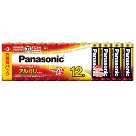 【直送品】パナソニック アルカリ乾電池 単3形 12本パック LR6XJ/12SW×30セット(合計360本)【ヘルシ価格】単三アルカリ ケース販売 まとめ買い 買い置き セット 防犯・防災