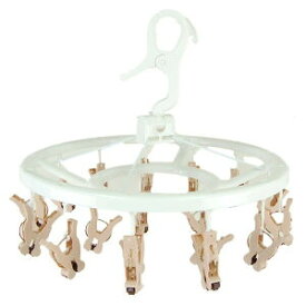 【即納】【大感謝価格 】ローラー付き ワイヤー丸ハンガー 18ピンチ