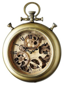 �y�y�V�q�ɒ����i�z�y�w���V���i�z���m�Αn Gear Clock �Ǌ|���� 50309 �C���e���A �|�����v �Ǌ|�� ���d�r��