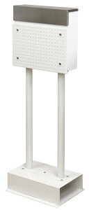 【直送品】スタンドポスト Rosa ローザ ホワイト SDM-008 スタンドポスト おしゃれ【割引不可品】 エクステリア ポスト スタンドタイプ 郵便受け 郵便ポスト 鍵付き 錆びにくい加工