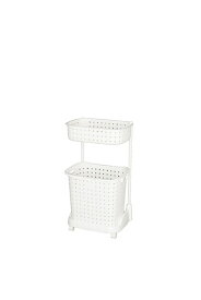 【直送品】レクエア ランドリーバスケット 2段 ホワイト 0328106 2022 STAGE GIFT CATALOG 229シリーズ 母の日【ヘルシ価格】 インテリア 収納 ランドリーバスケット 2段 日本製