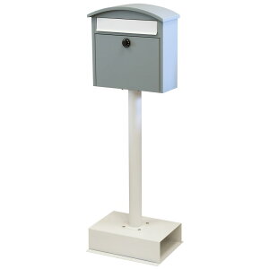 【直送品】スタンドポスト Sesto(セスト) ブルーグレー SDM-038【割引不可品】 エクステリア ポスト スタンドタイプ 郵便受け 郵便ポスト 鍵付き 錆びにくい加工