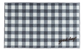 クリーンテックス 玄関マット JPM-Indoor kahou good day gingham check 45×75cm【直送品】【返品キャンセル不可】 インテリア カーペット ラグ マット フロアマット 玄関マット