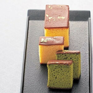 【直送品】京・伏見 三源庵 抹茶金箔カステラ 食品 スイーツ お菓子 ギフト プレゼント