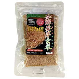 【即納】【ネコポスのみ】発酵発芽玄米 300g【割引不可品】健康食品 健康米 発芽玄米 ミネラル 栄養 食物繊維