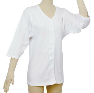 【直送品】幸和製作所テイコブ ワンタッチ肌着 七分袖 婦人用ホワイトLUN04W-L【別途送料発生は連絡します、割引キャンセル返品不可】