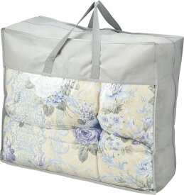 【直送品】花浪漫 羽根ふとんバッグ入り ブルー HRU-510BL L9046579【別途送料発生は連絡します】