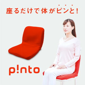 【送料無料】p!nto 正しい 姿勢 習慣 クッション ピント 【 座椅子 腰痛 クッション 疲労 骨盤矯正 姿勢矯正 猫背 椅子 イス チェア デスクワーク 腰 肩 座布団 オフィス スマホ首 おうち時間 在宅 テレワーク 】