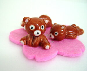 【店内最大P5倍】 箸置き お箸 箸 カトラリーレスト 【茶色クマ箸置き】 かわいい おしゃれ くま プレゼント