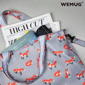 【ポイント5倍】 ショッピングバッグ エコバッグ 【 wemug H.A.N.D 2-WAY HOBO ショルダーストラップ付バッグ 】 メール便 コンビニバッグ おしゃれ かわいい 軽量 コンパクト バッグ かばん 大容量 女性 女子 旅行 トラベル ブランド 軽い ショルダーバッグ