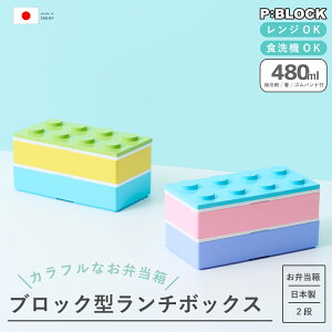 【ポイント10倍】 【楽天1位獲得】 お弁当箱 2段 子供 480ml 箸付き 保冷剤付き 弁当箱 ランチボックス 食洗