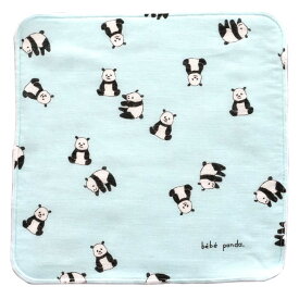 タオル タオルハンカチ ハンカチ ガーゼタオル 【 bebe panda ガーゼタオルハンカチ 24cm×24cm 】 メール便 パンダ ぱんだ ガーゼ ベビー 子ども 子供 女性 女子 幼稚園 レディース おしゃれ かわいい マスク 布マスク 速乾性 高品質 日本製