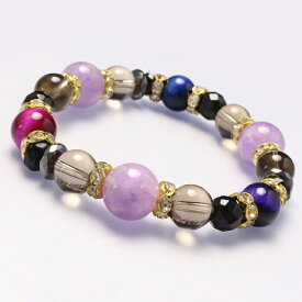 ラベンダーアメジスト タイガーアイ ブレスレット デザイン ブレスレット みずがめ座 魔除け 厄除け ブラック ブラックオニキス ブルー ブラウン 仕事運 やぎ座 2月 運気 性別 グレー 星座石 誕生石 アメジスト ブレスレット