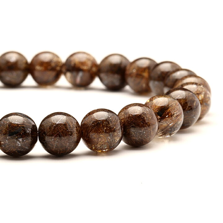 楽天市場】本物希少なルチル 【一点もの】ブラックルチルクォーツ 8mm  