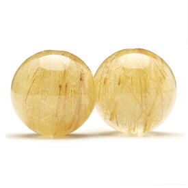 【1粒売り ビーズ】ゴールドルチルクォーツ 12mm 仕事運 運気 素材 パーツ 金運 天然石 粒売り イエロー パワーストーン バラ売り ルチルクォーツ 丸玉