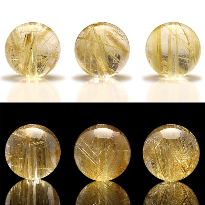 楽天市場】【1粒売り ビーズ】タイチンルチルクォーツ 12mm 仕事運  