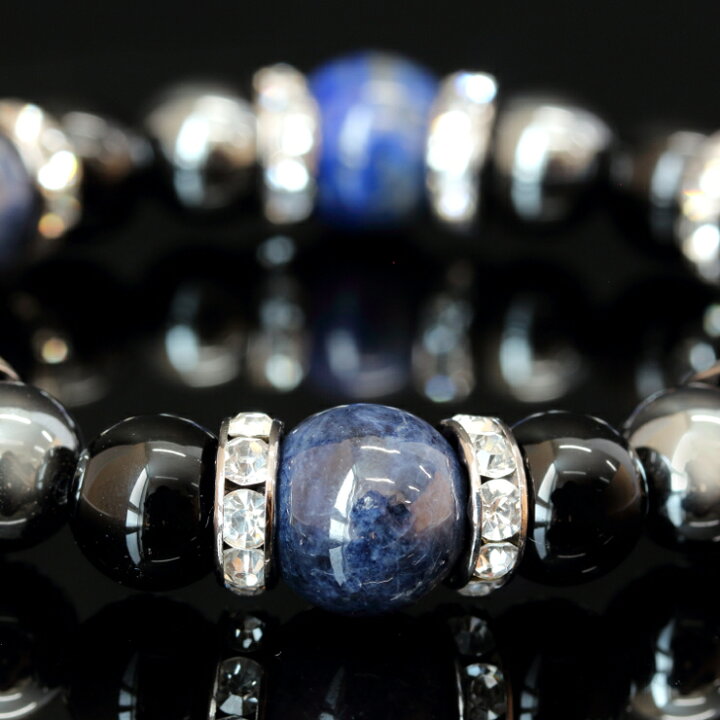 楽天市場】【X.G】サファイア ラピスラズリ メンズ ブレスレット みず  