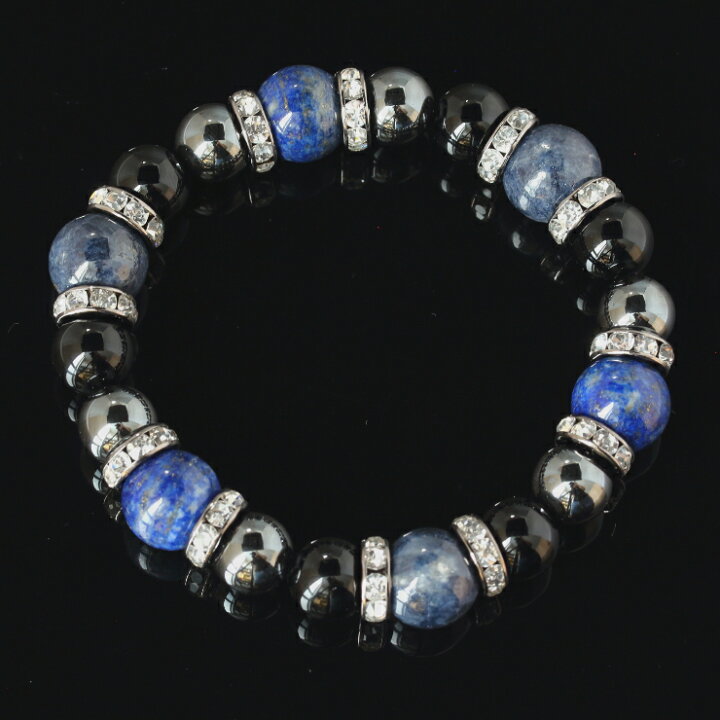 楽天市場】【X.G】サファイア ラピスラズリ メンズ ブレスレット みず  