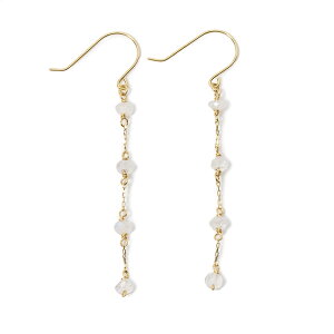 6���a���� K10YG ���[���X�g�[�� �s�A�X��Moon Stone Pierced earrings ���f�B�[�X �f�U�C���u���X���b�g �V�R�� �A�N�Z�T���[ �M�t�g