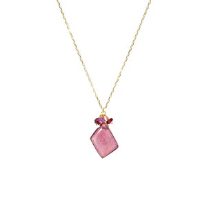 K10YG sNTt@CA lbNXbPink Sapphire Necklace