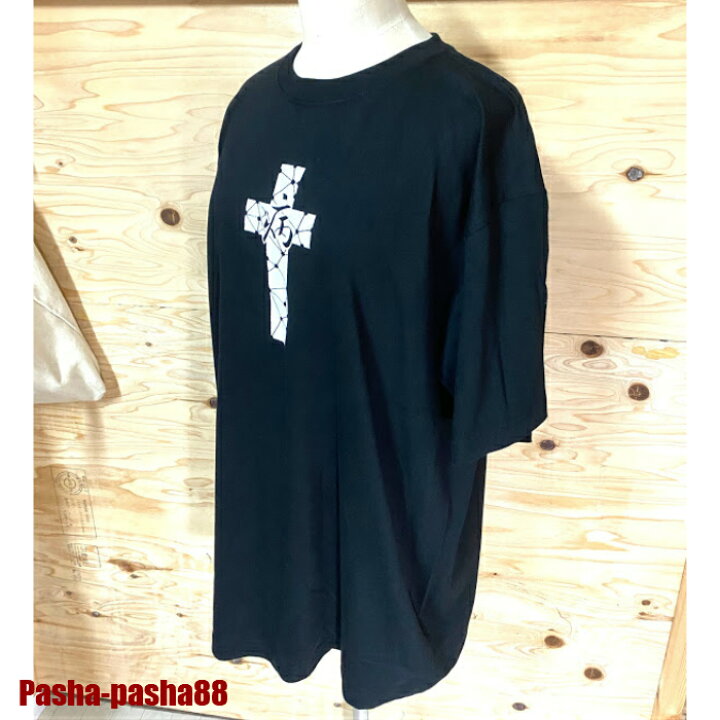 楽天市場 Tシャツ 黒 ブラック メンヘラ クロス 十字架 病みかわいい 病みかわ 病みかわいいい系 地雷 地雷系 サブカル 漢字 原宿 プリント イラスト Pasha Pasha パシャパシャハチハチ Pasha Pasha
