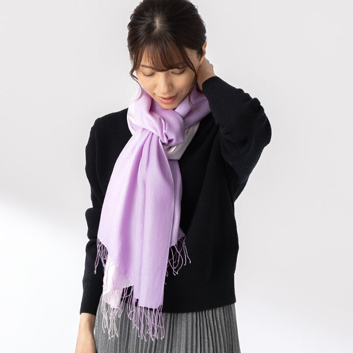 楽天市場】シルク 100％ 大判ストール グラデーション [ギフト箱入  