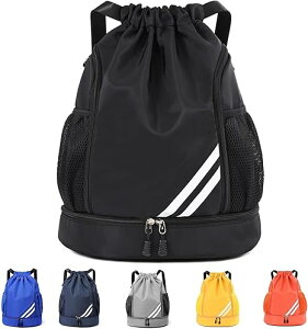 プールバッグ 男の子 スイムバッグ ナップサック ジムサック リュック 水泳 バッグ 大容量 防水 プール バッグ 巾着袋 軽量 乾湿分離 2ルーム多機能 シューズ収納可能 スポーツバッグ ビーチ