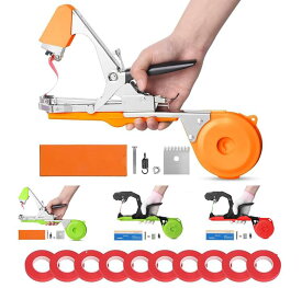 【業界最軽量！】誘引結束器 園芸用 結束機 テープナー 園芸用結束機 スリムタイプ 結束範囲：最大50mm 誘引 テープツール 園芸 誘引テープナー 荷締機 使い簡単 軽量 農園 家庭菜園 果樹用結束器