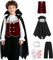 ヴァンパイア コスチューム ハロウィン コスプレ 吸血鬼 ドラキュラ 衣装 仮装 子供 男の子 伯爵 貴族 イ…