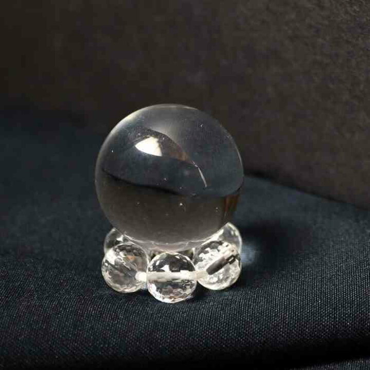楽天市場】ス鑑別書付 天然 本水晶 丸玉 水晶 台座付 浄化 インテリア 