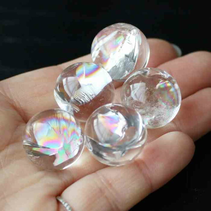 楽天市場】アイリスクォーツ ミニ スフィア 虹 水晶 18mmから20mm 1個 
