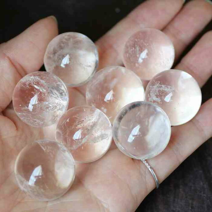 楽天市場】水晶 クォーツ 丸玉 ミニ スフィア 1個 20〜24mm 天然石 