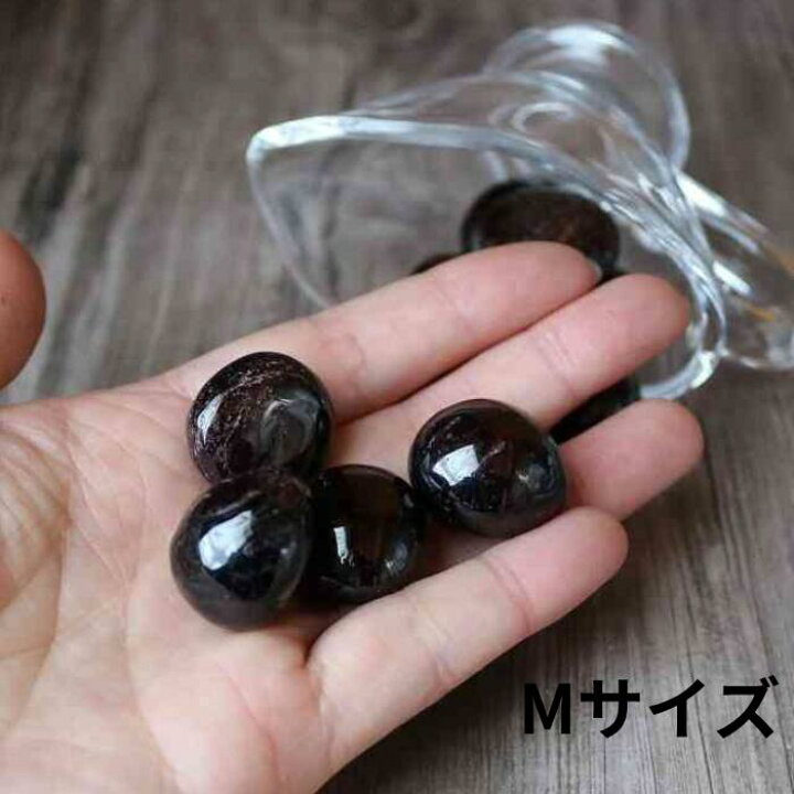 楽天市場】ガーネット タンブル 1個 柘榴石 Garnet 天然石 丸い お守り 
