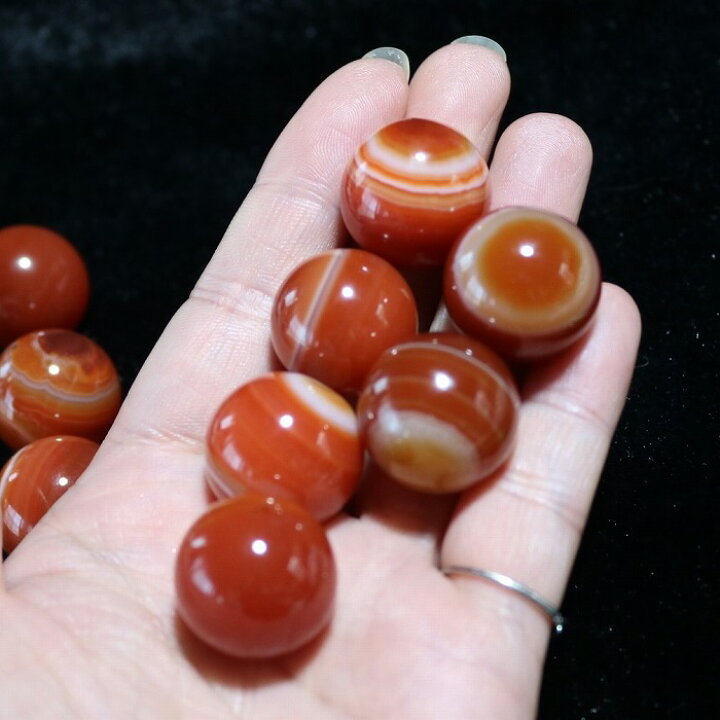 楽天市場】赤瑪瑙 目玉 ミニ スフィア 20mm 天然石 パワーストーン 