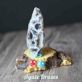 瑪瑙 アゲート ドゥルジー 天然石 台座 飾り インテリア パワーストーン おしゃれ レディース メンズ プレゼント 羽 pasmii