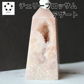 桜アゲート ポイント ドゥールジー タワー 現物 1点物 本物 天然石 パワーストーン チェリーブロッサムアゲート アゲート桜瑪瑙 インテリア レディース メンズ プレゼント 癒し pasmii
