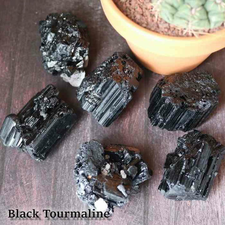 楽天市場】ブラック トルマリン 原石 1個 天然石 パワーストーン 電気 