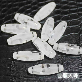 ＼割引クーポン配布中／ 宝瓶天珠 30mm 1粒売り 水晶 天珠 天然石 パワーストーン ジービーズ チベット仏教 お守り