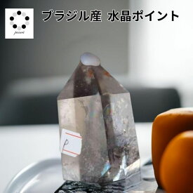 水晶 ポイント 六角柱 虹 台座付き クォーツ 虹水晶 天然石 浄化 置物 パワーストーン 贈答 プレゼント ご褒美 レディース メンズ コレクション 新築祝い お祝い 記念品 浄化 エネルギー 全体運 癒し ヒーリング Pasmii