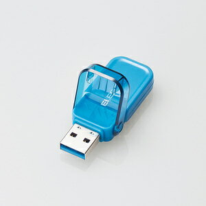 �y���[�zUSB�������[/USB3.1(Gen1)�Ή�/�t���b�v�L���b�v��/64GB/�u���[[MF-FCU3064GBU]