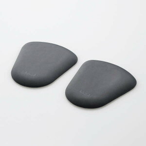 【即納】エレコム マウスパット リストレスト 手首クッション 疲労軽減 体圧分散 左右2個セット 扇形タイプ ブラック